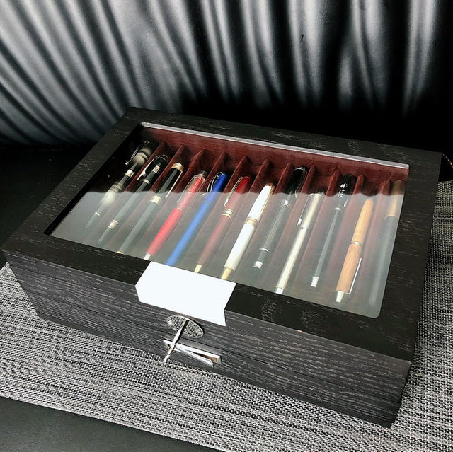 Caja de lápiz de regalo de exhibición de soporte con madera