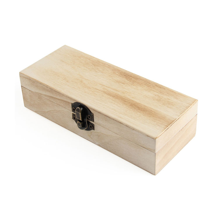Regalos de madera Bisagras con tapa de vidrio Casas de gafas de granos de madera Caja de gafas de sol