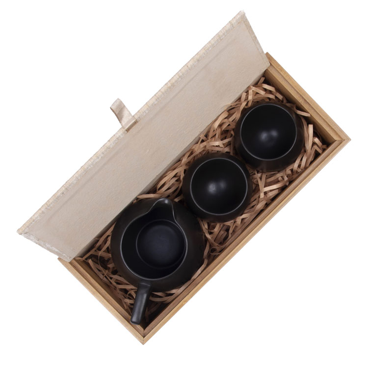Caja de almacenamiento de té de madera de Acacia, caja de madera para almacenar té, caja de té de madera lacada