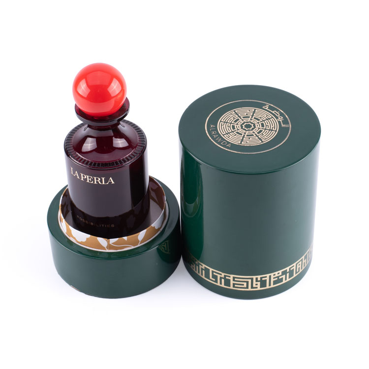 Caja determinada de madera brillante negra de encargo de lujo del perfume con la cerradura