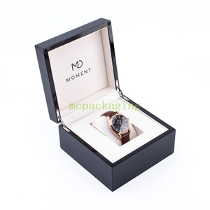 Relojes de madera personalizados de lujo al por mayor para hombres que embalan la caja de embalaje para el regalo