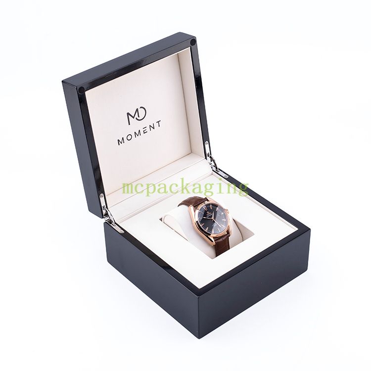 Relojes de madera personalizados de lujo al por mayor para hombres que embalan la caja de embalaje para el regalo