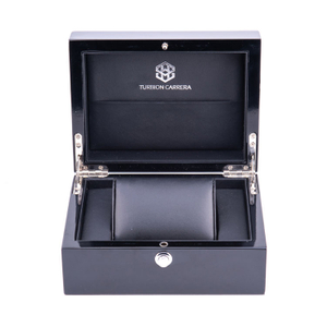 Cajas Cajas de madera brillantes para relojes Caoba Lujo Especial Personalizado Presentación negra Caja de reloj de madera muy altos