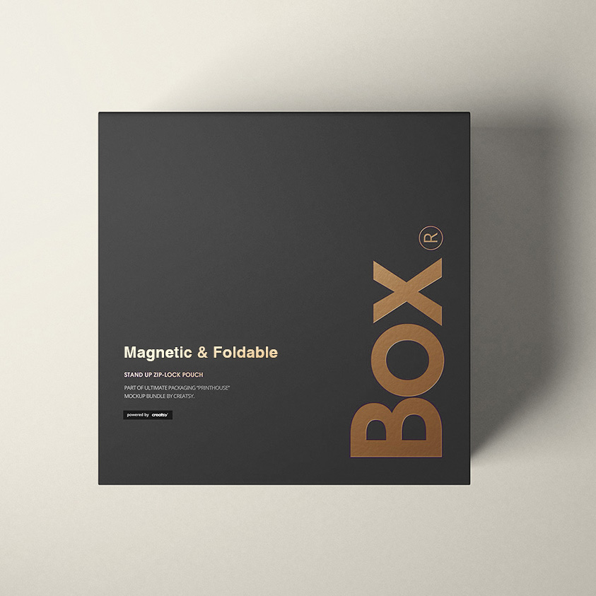 Caja de regalo magnética rígida reciclable personalizada