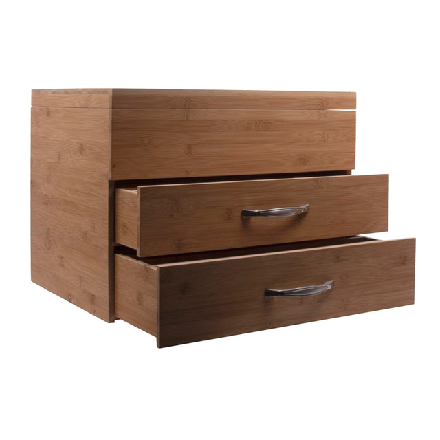 Caja de bambú de madera personalizada de laca hecha a mano con caja de embalaje de bambú de tapa imán