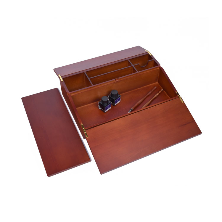 Organizador de bolígrafos Madera de madera Black Maple Box Pen