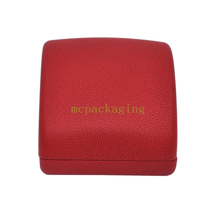 Caja de joyería, caja de almacenamiento para pulsera, collar, pendientes, mango satinado, papel cuadrado, cartón, regalo, caja de embalaje marrón deslizante para joyería