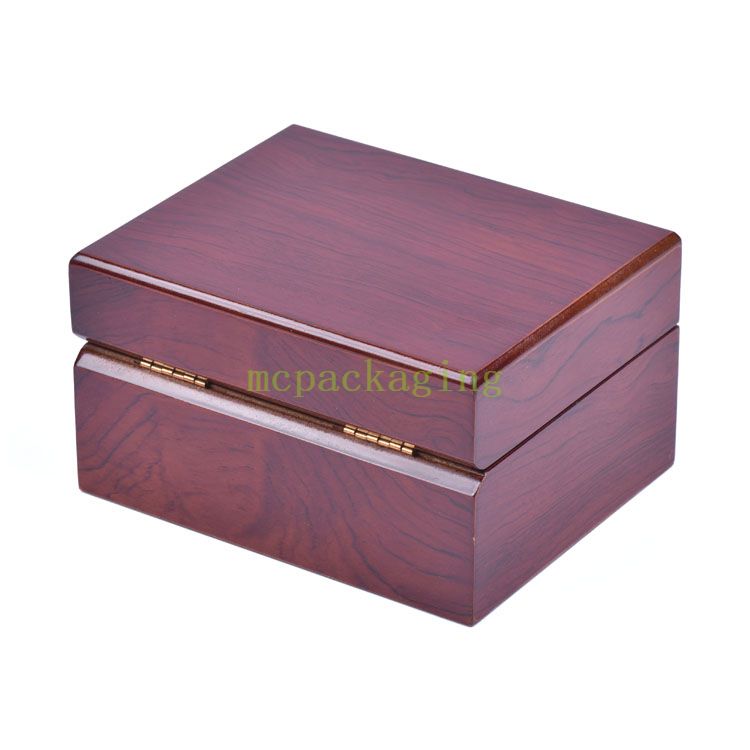 Caja de empaquetado del reloj del lustre de madera del vintage de encargo de lujo de la fábrica de WoodBox