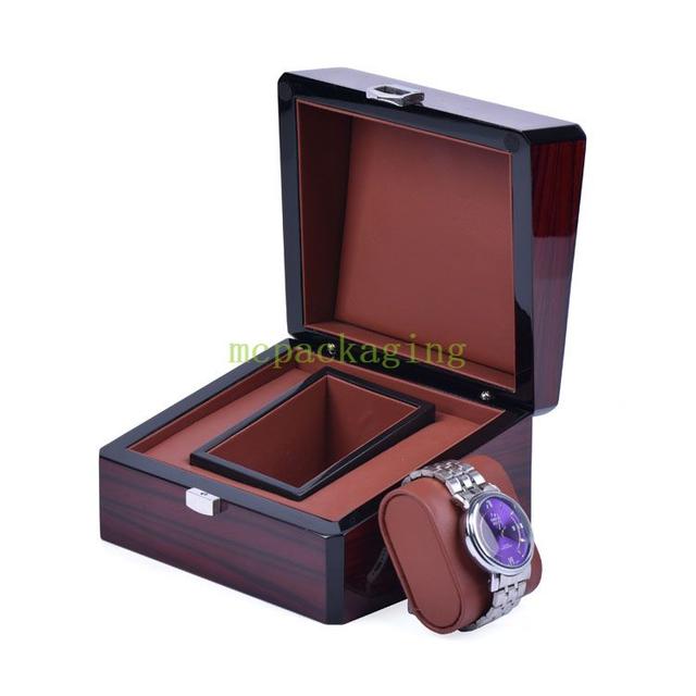 Fabricante de cajas de relojes premium en China con pantalla acrílica para envases de regalo