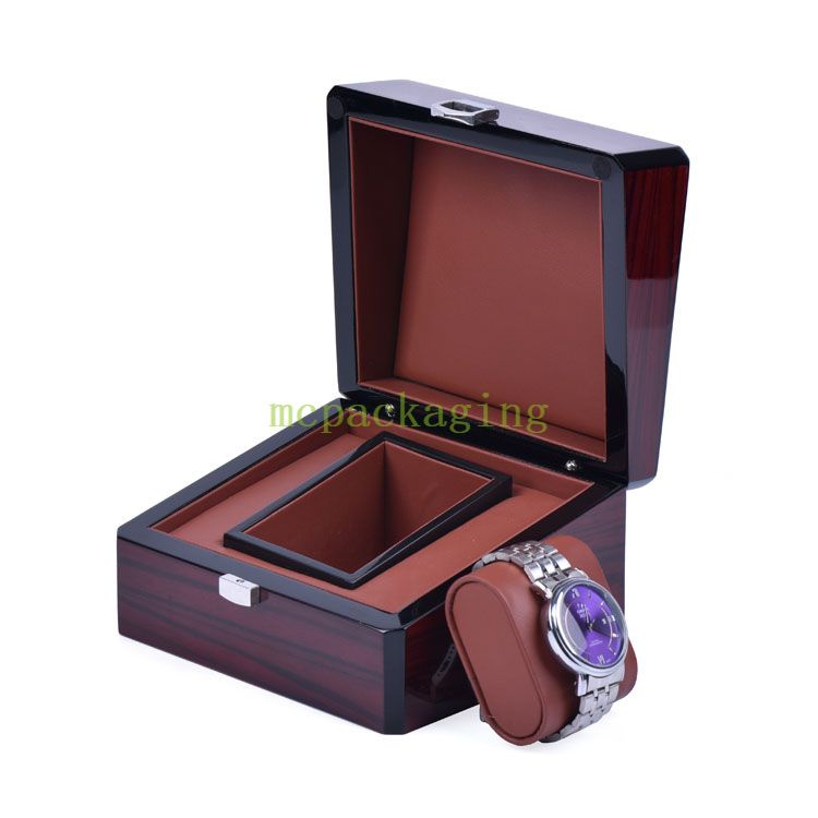 Fabricante de cajas de relojes premium en China con pantalla acrílica para envases de regalo