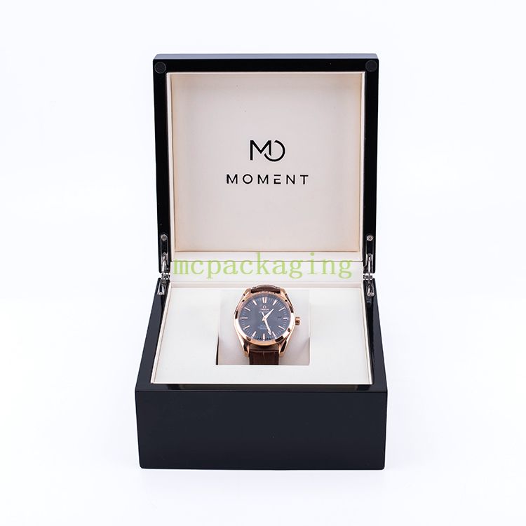 Relojes de madera personalizados de lujo al por mayor para hombres que embalan la caja de embalaje para el regalo