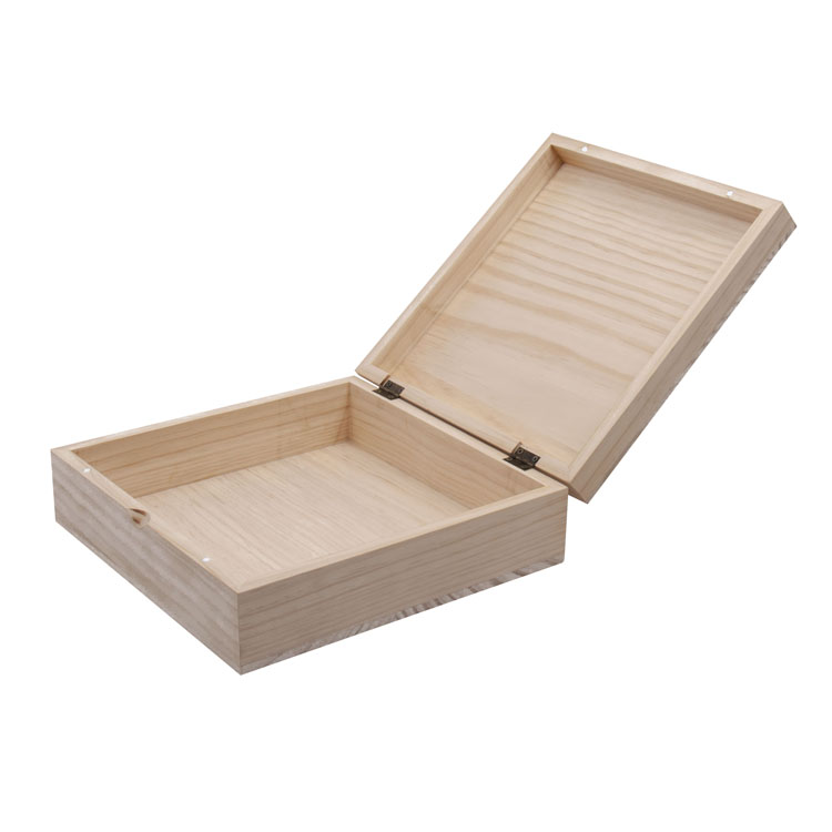 Caja de balsa de color natural con 6 compartimentos Bag Caddy Caja de té de madera con tapa cerrable
