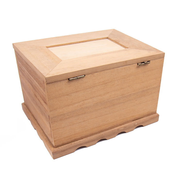 Caja de envasado de regalos de madera de pino inacabado Paulownia