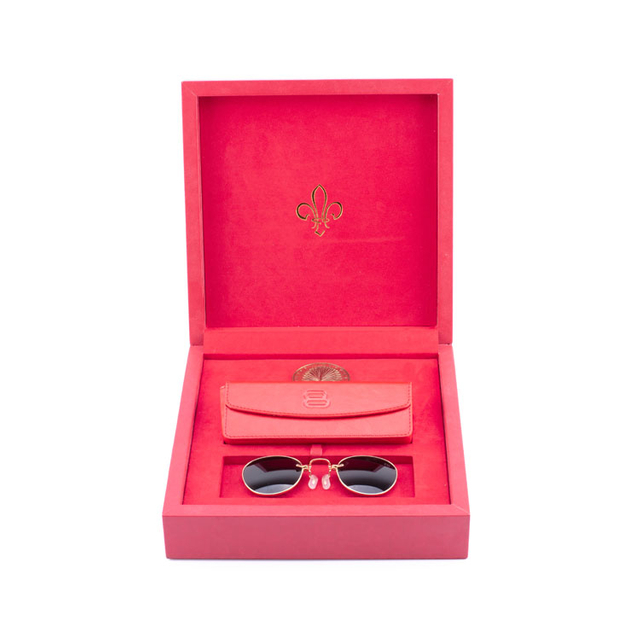 Caja clásica de envasado de madera de regalo de lujo Caja de madera para juegos de regalos Gafas de sol de madera Caja de regalo Long