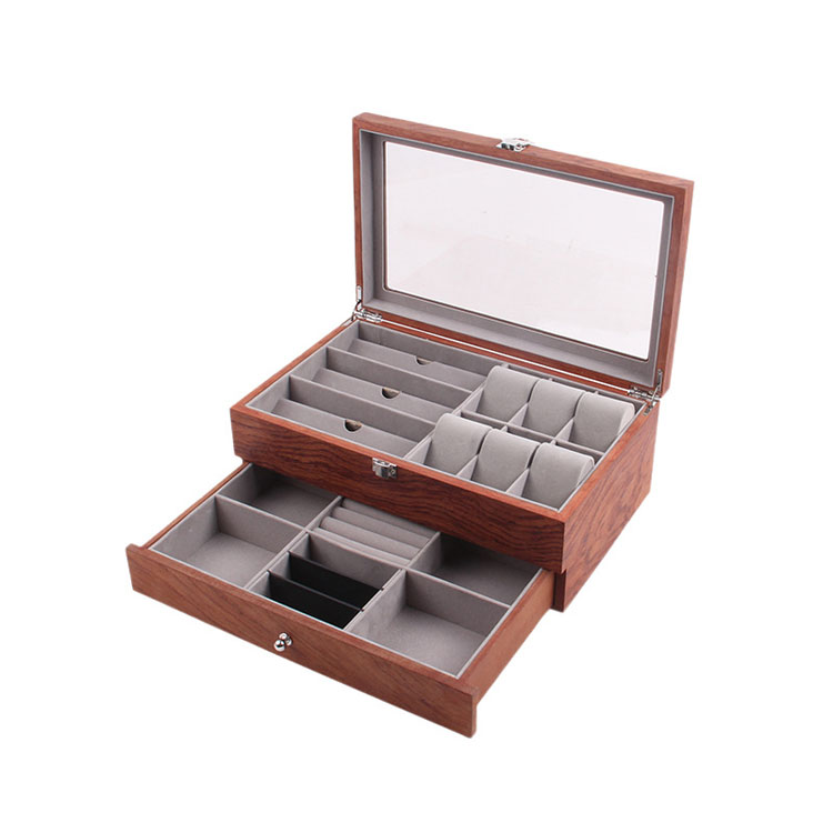 Caja de gafas de sol de madera de cócteles de champán Caja de gafas de sol de madera