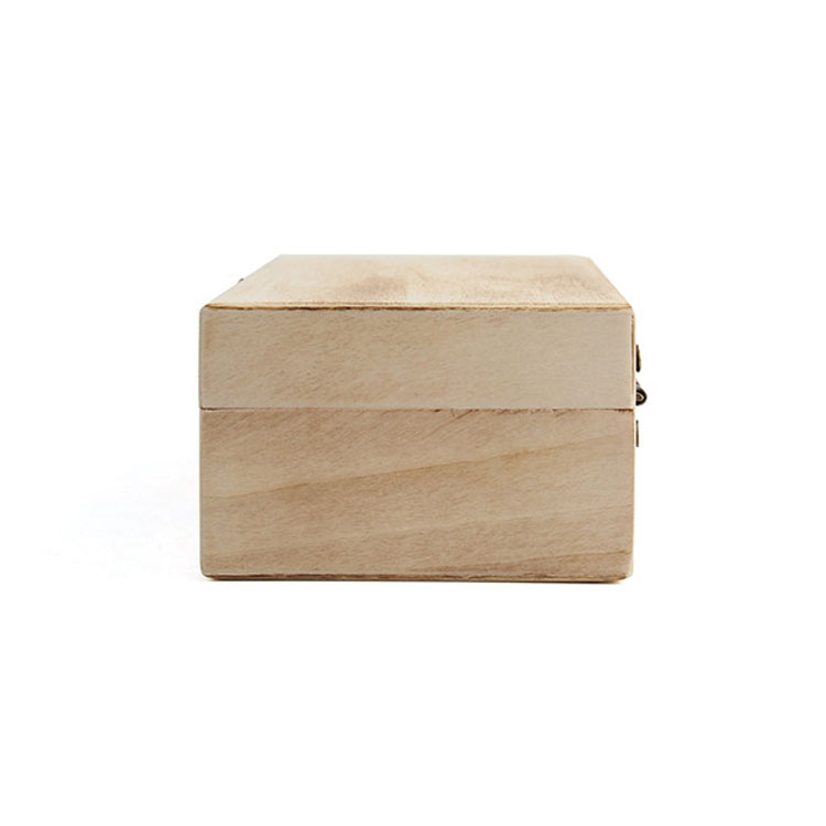 Regalos de madera Bisagras con tapa de vidrio Casas de gafas de granos de madera Caja de gafas de sol