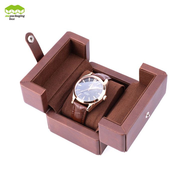 Caja de reloj personalizada, logotipo OEM de lujo, caja de embalaje de regalo de exhibición al por menor para reloj automático