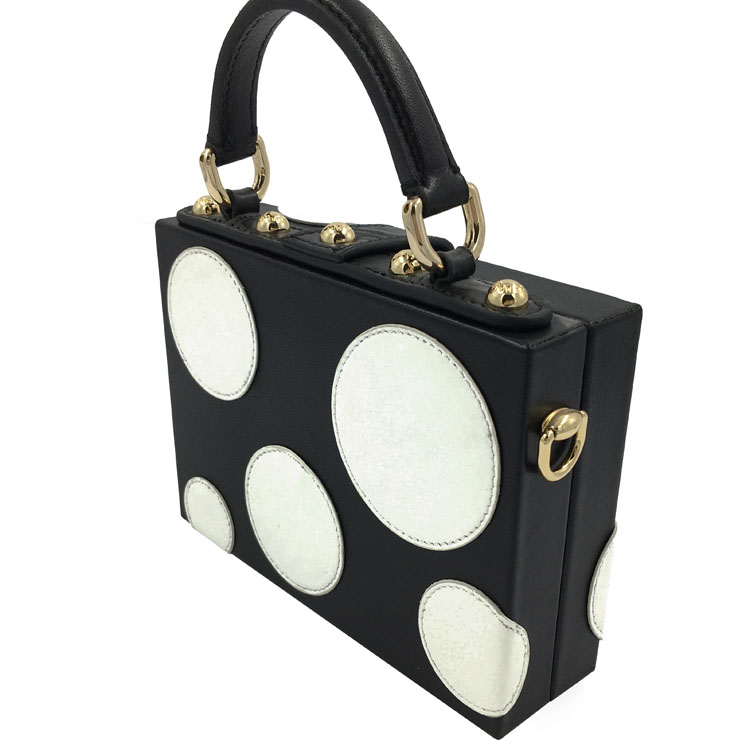 Embalaje de tejidos de baño de hotel plegables y un solo metal negro con cuero blanco Caja de bolsas de bolsas pequeñas