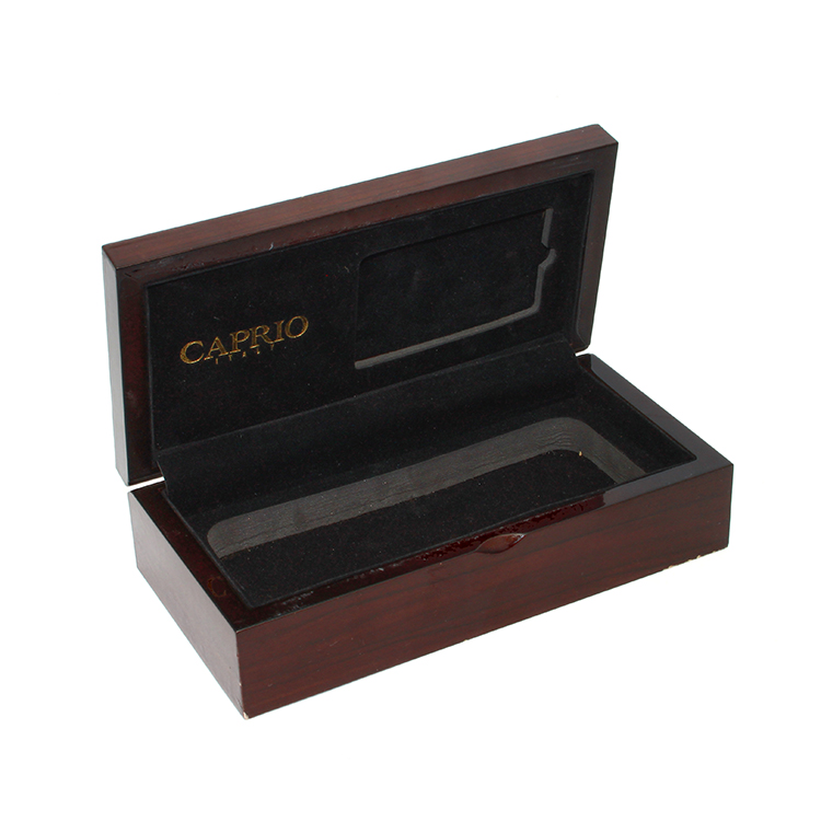 Guangzhou Gold Foil Box de madera Fábrica Cajas de madera hechas a mano de lujo