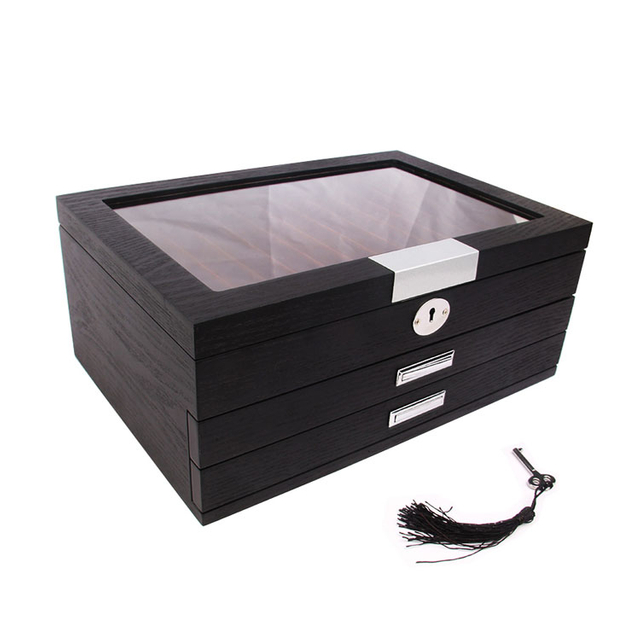 Para una pluma de madera de alto brillo con caja