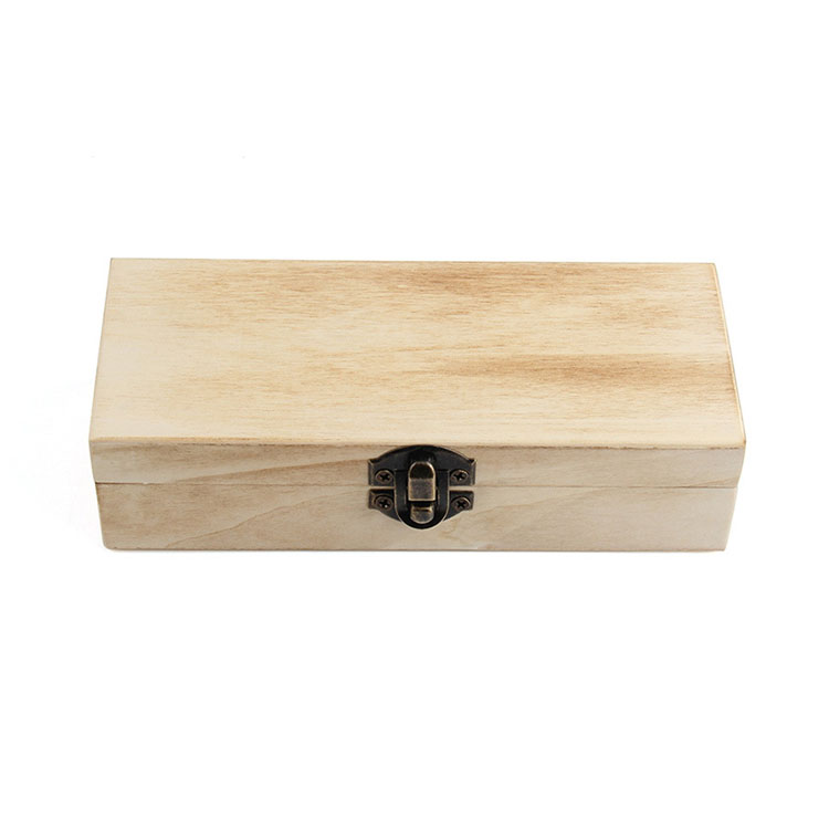 Regalos de madera Bisagras con tapa de vidrio Casas de gafas de granos de madera Caja de gafas de sol