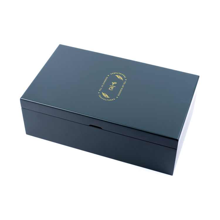 Caja de almacenamiento de bolsas de té de madera personalizada