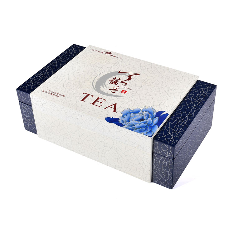 Caja de madera cuadrada de té Cajas de té de madera Caja de anillo de madera al por mayor