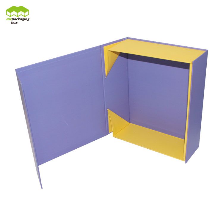 Caja de papel de regalo rígida magnética plegable