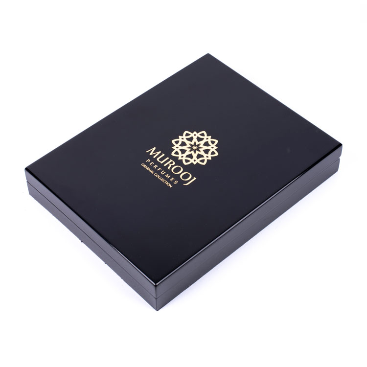 Caja de madera MDF de piano blanca de lujo personalizado para perfume de almacenamiento