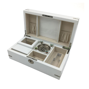 100 ml de botella de vidrio de perfume Nuevo diseño con caja de madera