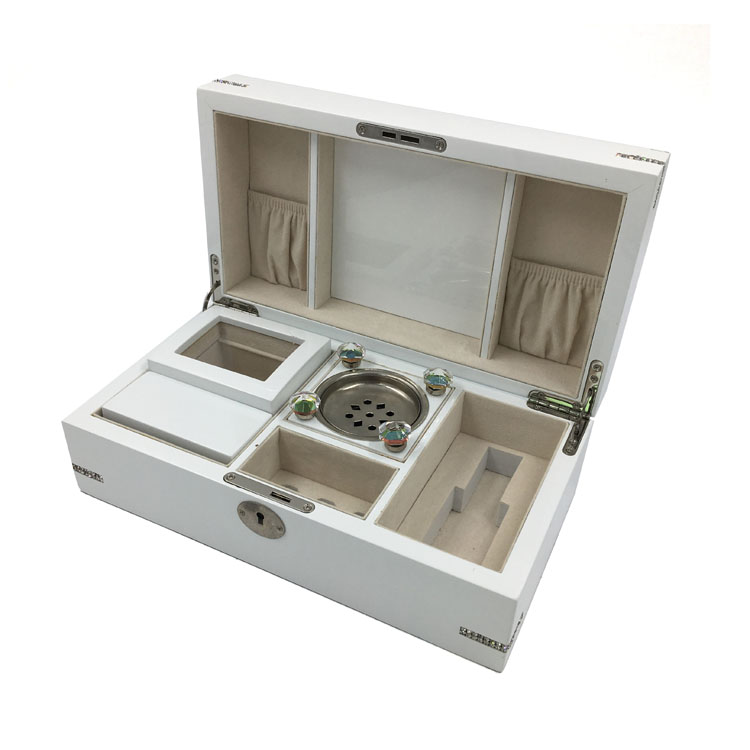 100 ml de botella de vidrio de perfume Nuevo diseño con caja de madera