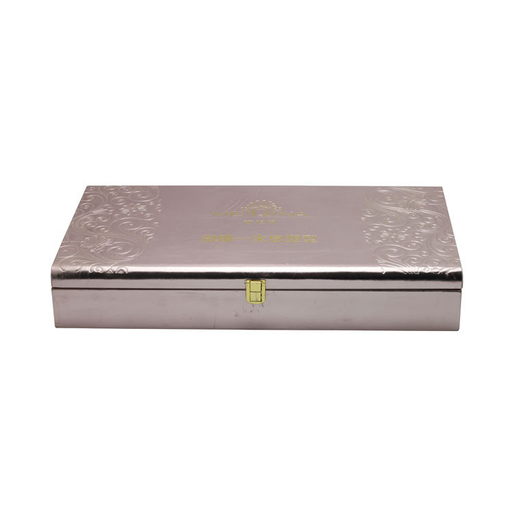 Dos mecánicos Two Reproducir Cajón Plastic Cake Rose Gold PU Cuero Cosmético Caja de regalos de regalo de aceite esencial