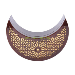 KSA Jeddah Season Moon Shape Wood Chocolate Fechas de chocolate GFT Display en Dubai