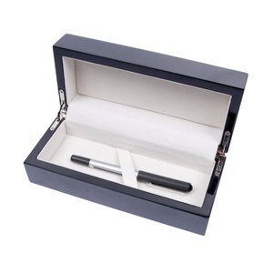 Madera USB Black Plus Holting Wooden Box Pen Drive con logotipo personalizado