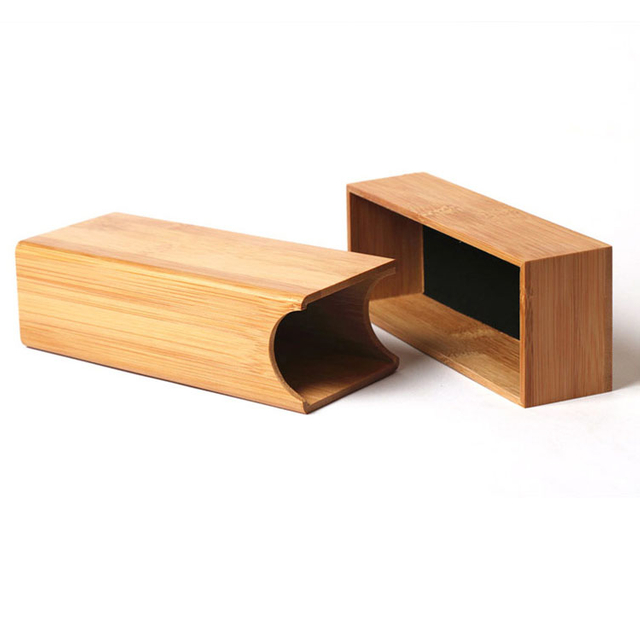 Caja de empaquetado de gafas de sol de lujo con logotipo personalizado de gama alta para regalo, caja de madera de gafas de cuero de PU roja