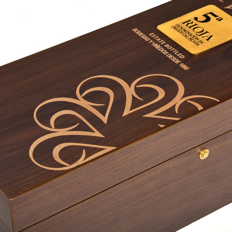 Charcuterie Leatherette Shipper Tornillo Cosmético Cosmética Dec Dec Color Caja de vino de madera de macarrón Unsual