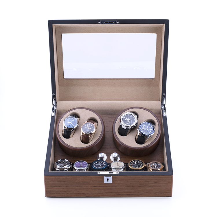 Los relojes seguros automáticos de lujo giran las cajas de la bobinadora para la exhibición