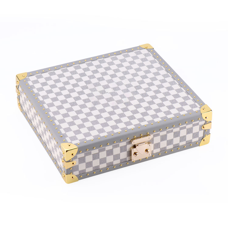 Difusor de lengüeta a máquina, etiqueta de madera, cuero acrílico, rosa, envío de batalla, laca de Piano, caja de Perfume de madera