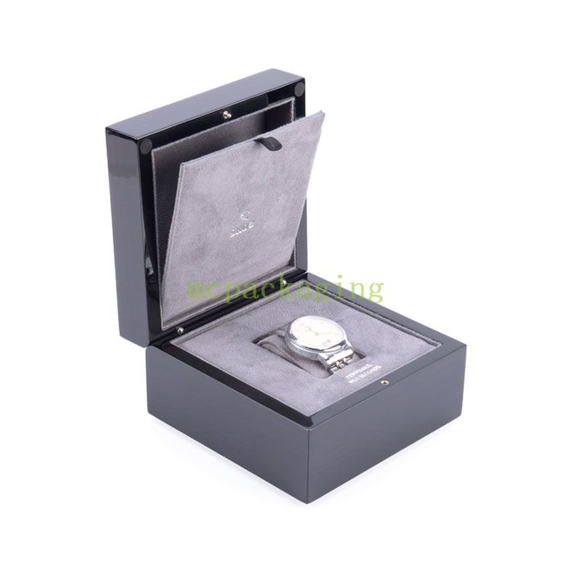 Caja de reloj de empaquetado de la cartulina del regalo del papel de lujo del logotipo personalizado