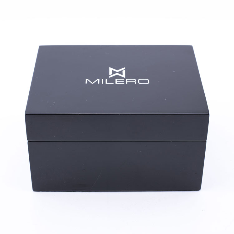 Caja de empaquetado del reloj de madera del logotipo de encargo de lujo del OEM en existencia para el regalo