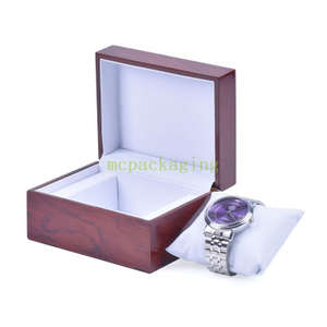 Caja de empaquetado del reloj del lustre de madera del vintage de encargo de lujo de la fábrica de WoodBox