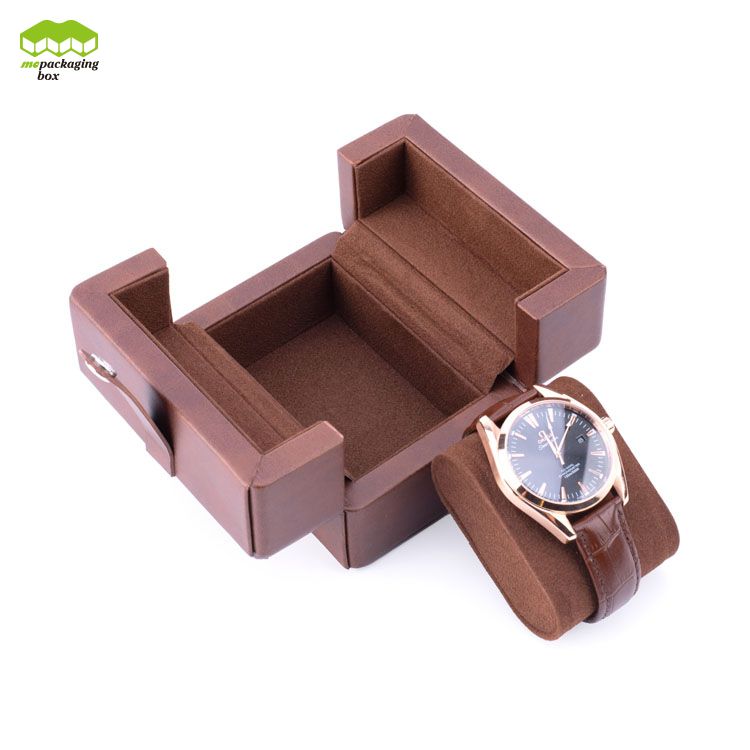Caja de reloj personalizada, logotipo OEM de lujo, caja de embalaje de regalo de exhibición al por menor para reloj automático