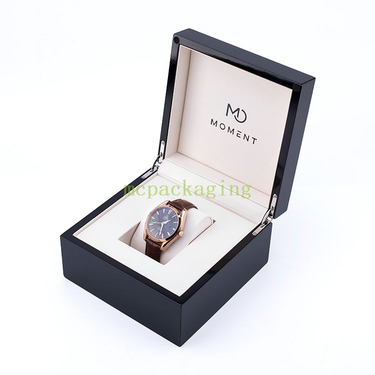 Relojes de madera personalizados de lujo al por mayor para hombres que embalan la caja de embalaje para el regalo