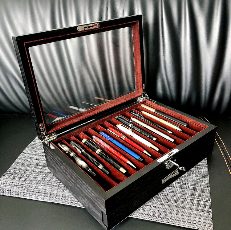 Caja de lápiz de regalo de exhibición de soporte con madera