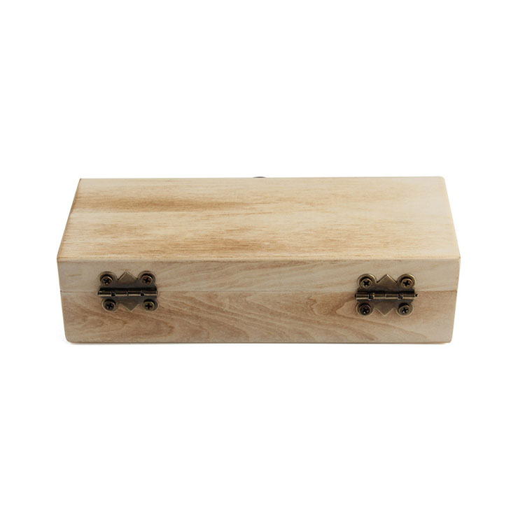 Regalos de madera Bisagras con tapa de vidrio Casas de gafas de granos de madera Caja de gafas de sol