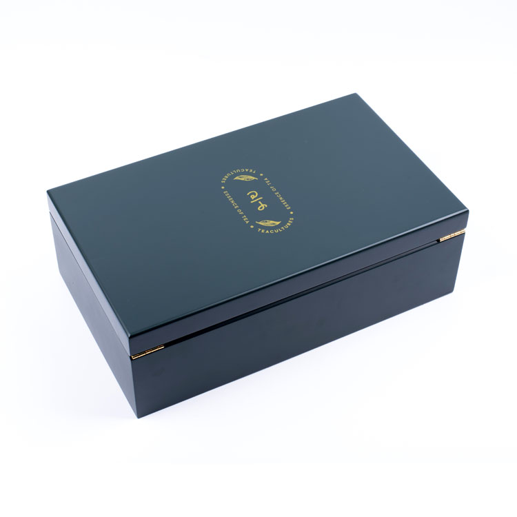 Caja de almacenamiento de bolsas de té de madera personalizada
