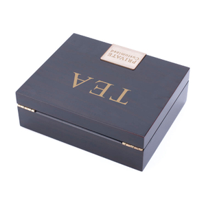 Caja de té de madera Cooper y Co Pickwick Caja de té de madera Pickwick Caja de té de madera rosa